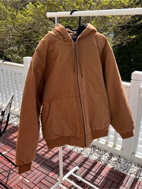 Cornerstone Duck Cloth Hooded Work Jacket men size M